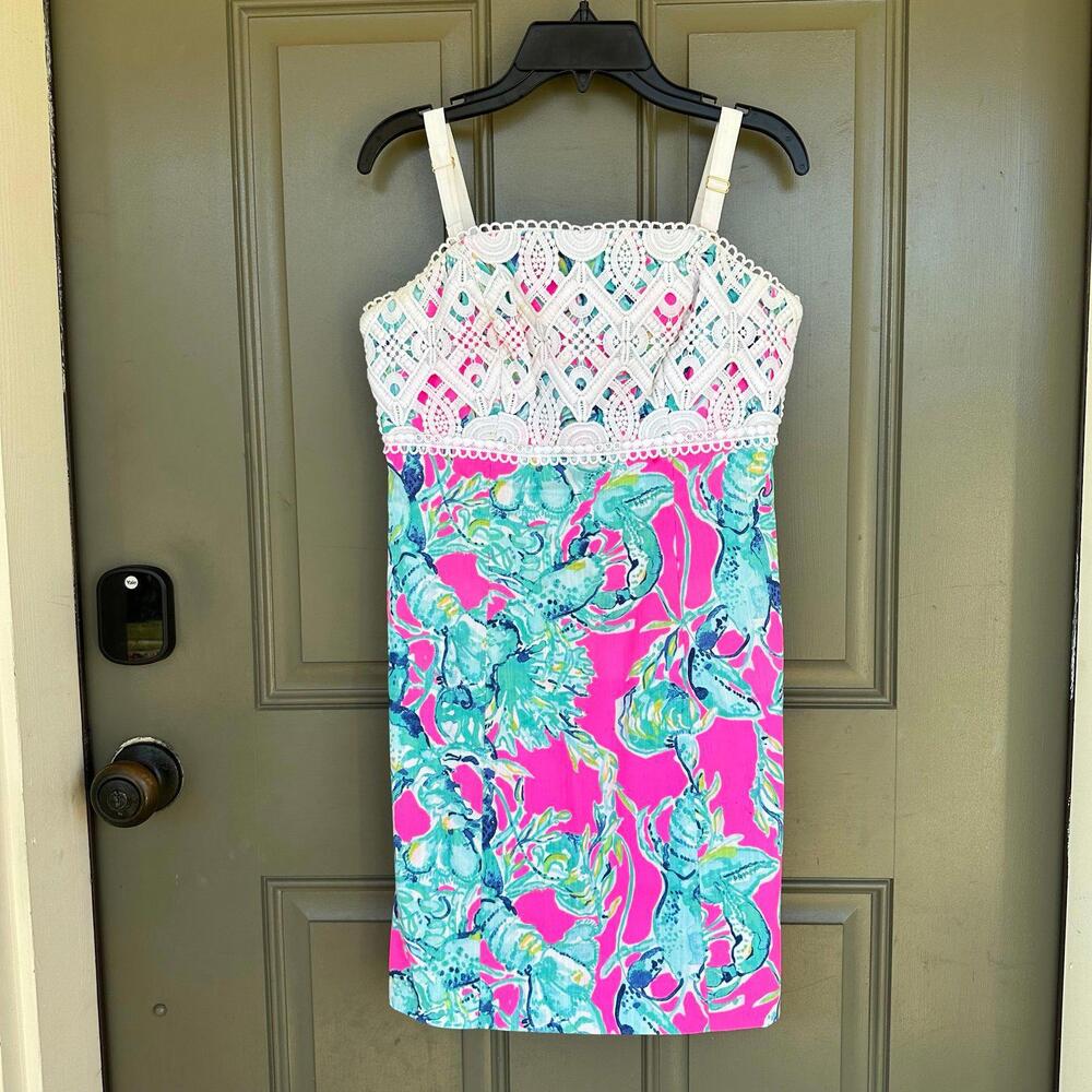 Lilly Pulitzer Brynn Dress Raz Berry Lobsters‎ in Love 2